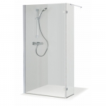 Dušo sienelė Brasta Glass NONA 895-898x2000 pilkas stiklas 